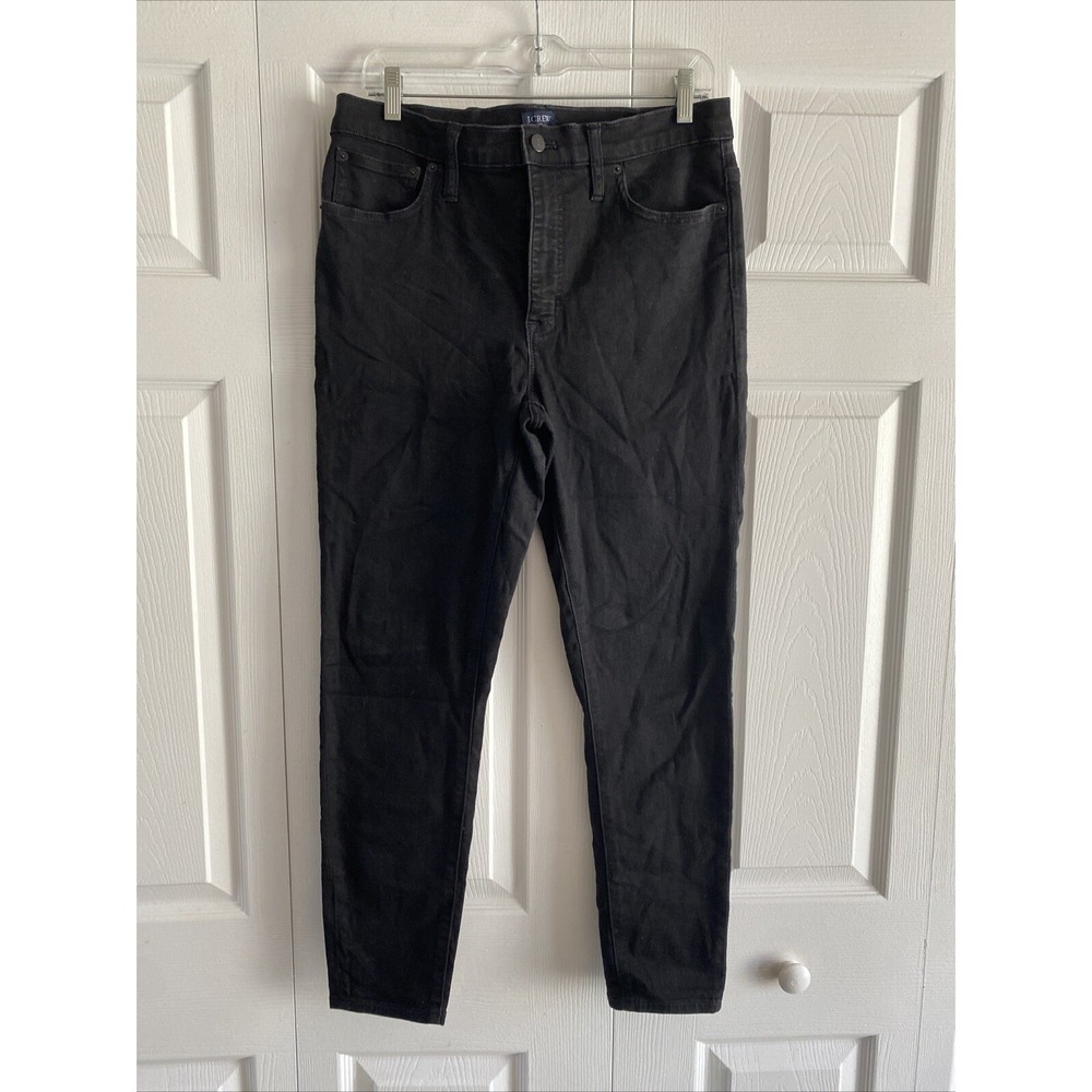 J.Crew High-Rise Skinny Jeans Womens Size 30 Black Stretch Denim Pants
